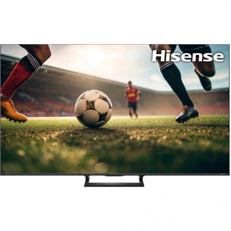 Hisense 75U7S 75 дюймов QLED 4K Ultra HD на подставке в гостиной