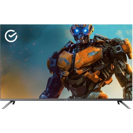 Телевизор Sber SDX-55UQ6000DGA 55 дюймов, безрамочный корпус тёмно-серого цвета