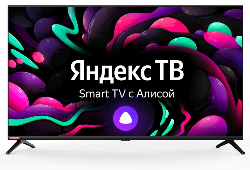 Телевизор 40″ StarWind SW-LED40SG300, 1920×1080, DVB-T /T2 /C, HDMIx3, USBx2, WiFi, Smart TV, черный (SW-LED40SG300)