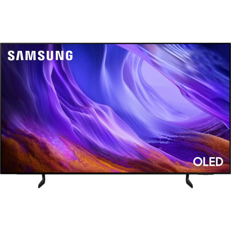 Телевизор Samsung QE55S85HAEXPY 55 дюймов OLED в цвете черный графит, вид спереди